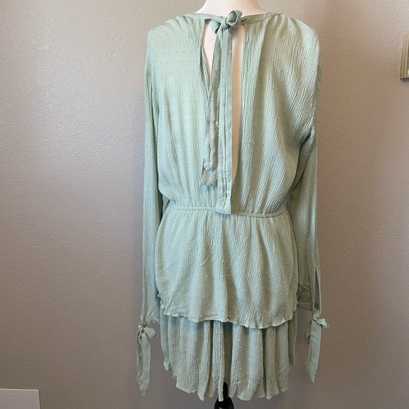 H&M Mint Swiss Dot Long Sleeve Dress - Picture 6 of 9